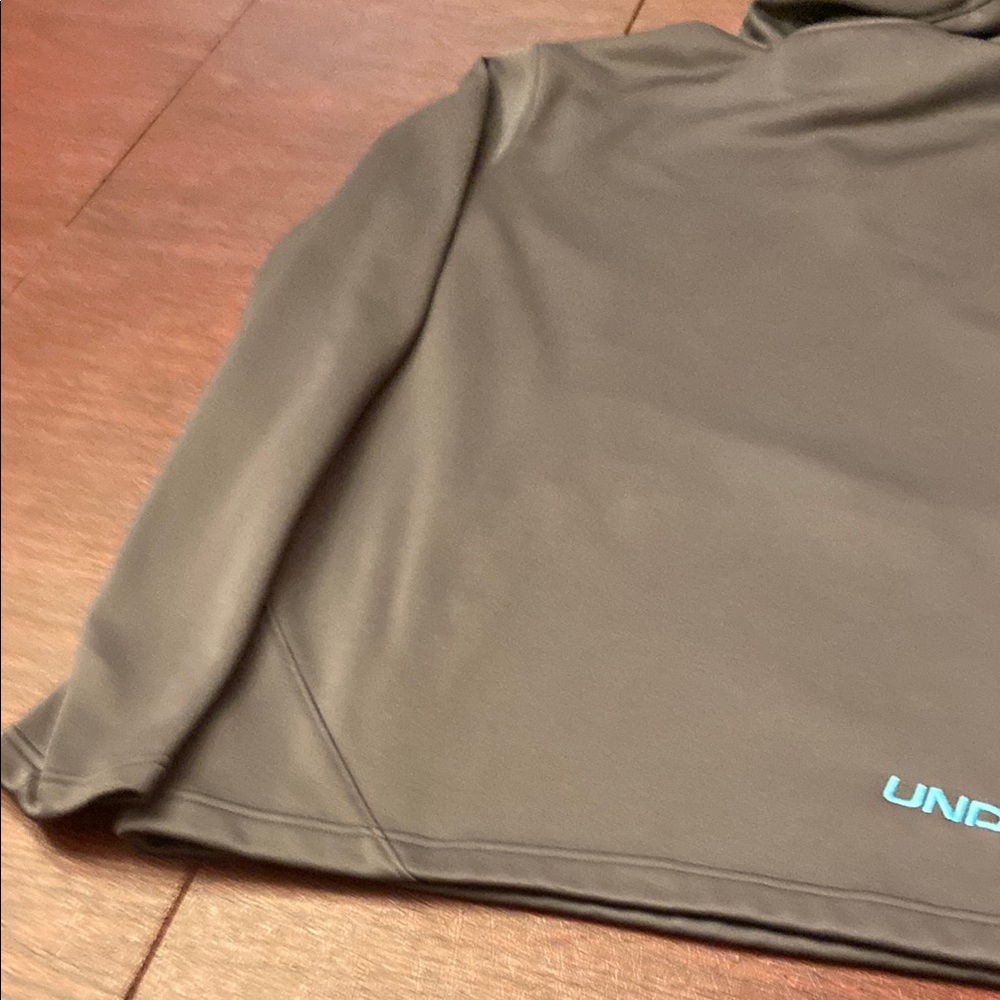 Under Armour Charcoal Hoodie with Aqua Details - Picture 13 of 13